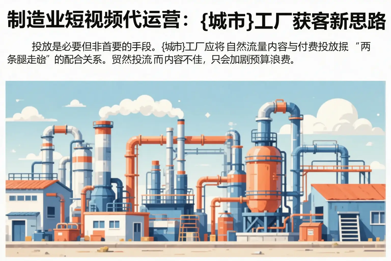 制造业短视频代运营：越西工厂获客新思路